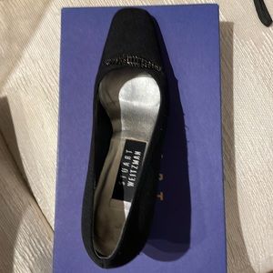 Stuart Weitzman Black Peau Du Soie 2 1/2” Heel